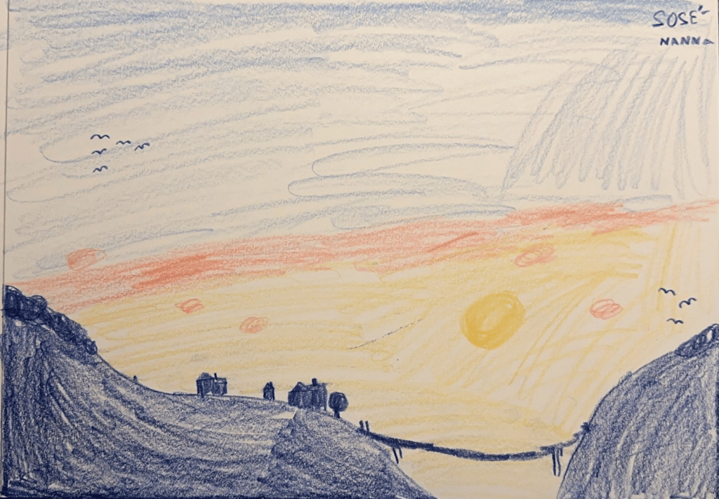 Open Image: Nanna Mardahl drawing illustrating the simplicity of Cloud Kerberos Trust configuration