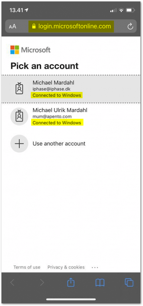 Open Image: SSO login experience on Apple iOS