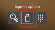 Open Image: FIDO security key sign-in option on Windows lock screen