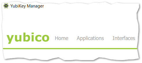 Open Image: YubiKey Manager application