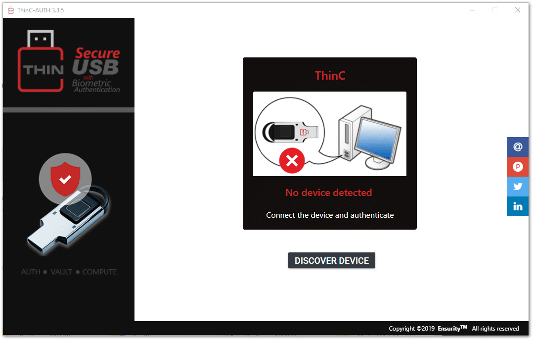 Open Image: Ensurity ThinC-AUTH management software