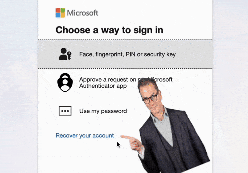 Open Image: SSAR - Recover your account link