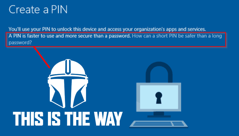 Open Image: Windows Hello for Business PIN is the way
