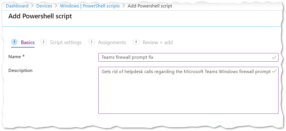 Open Image: Basic information for script